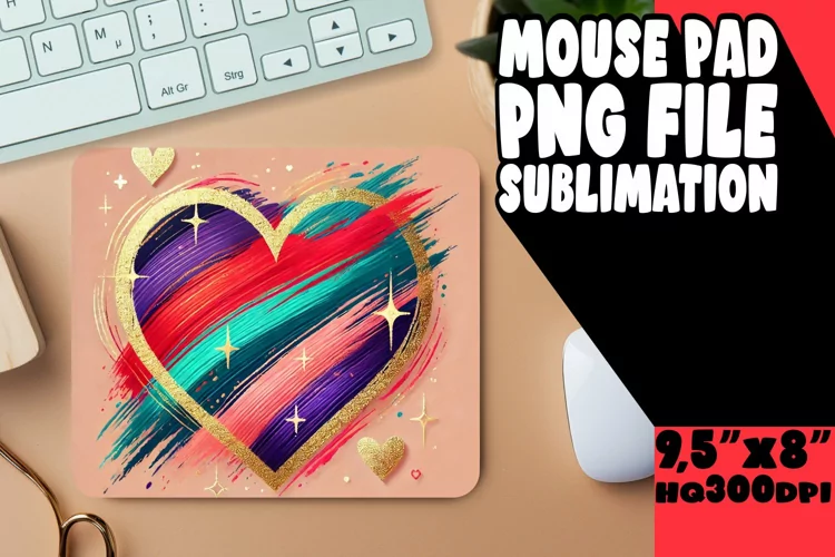LUMINOUS mouse pad Gift Ideas, Heart