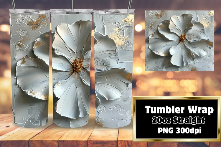 Spring Blossom Bliss: Sublimated Tumbler Design