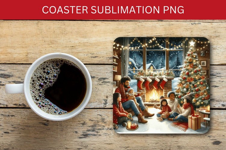 square coaster - family example image 1