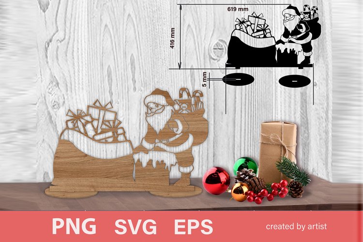 Santa Christmas Clipart Image 24