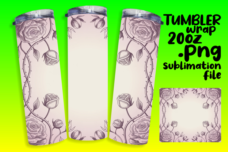 Unique 20oz Tumbler Gift Design , Flowers