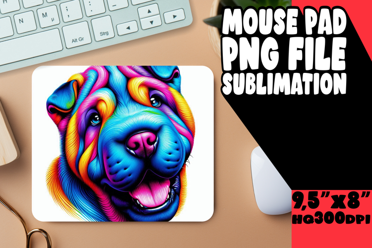 UNIQUE mouse PAD Playful Design, Dog