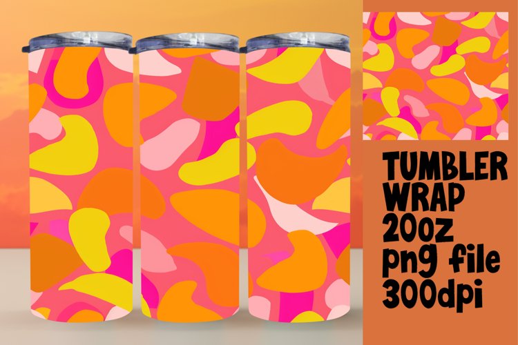 Abstract Neon Luminance Sublimation Patterns 20oz