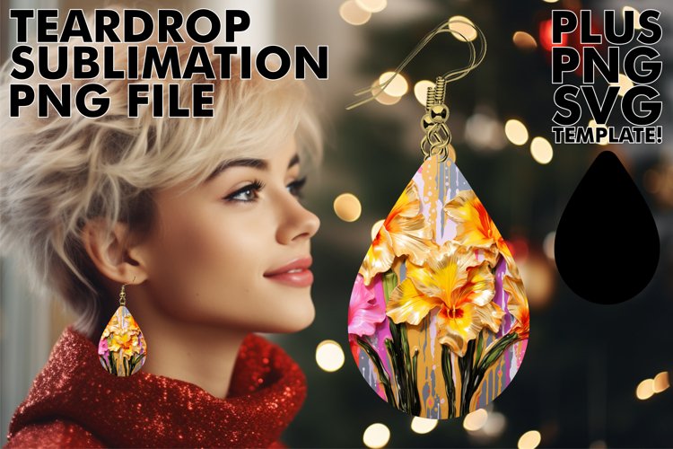 Elegant 3D Teardrop Earrings: Print Delights