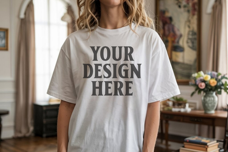 White Tshirt Mockup Image 9