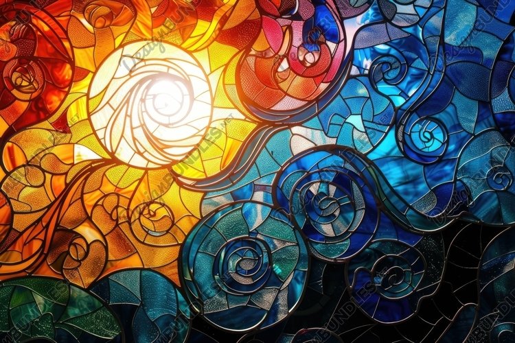 Stained Glass Texture Image 14
