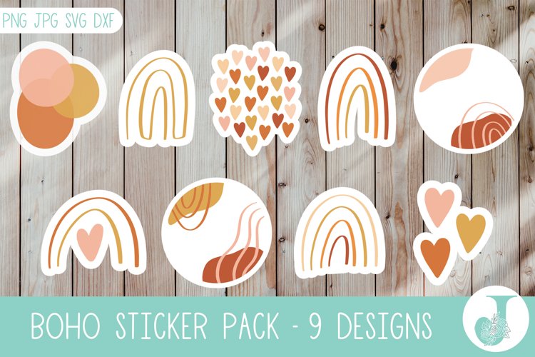 aesthetic printable stickers design bundles