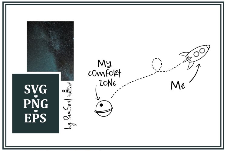 Me&my comfort zone. Funny SVG, EPS, PNG, JPEG example image 1