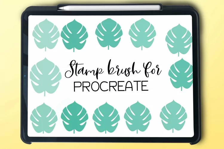 Leaf Stamp Brush - Procreate Brush