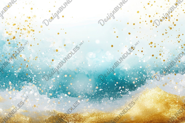 Abstract Gold Particle Background Wallpaper