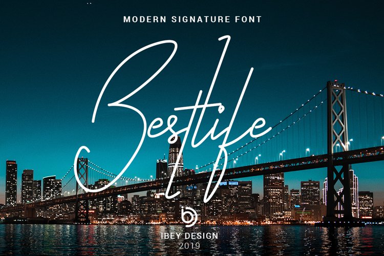 Bestlife - Monoline Font example image 1