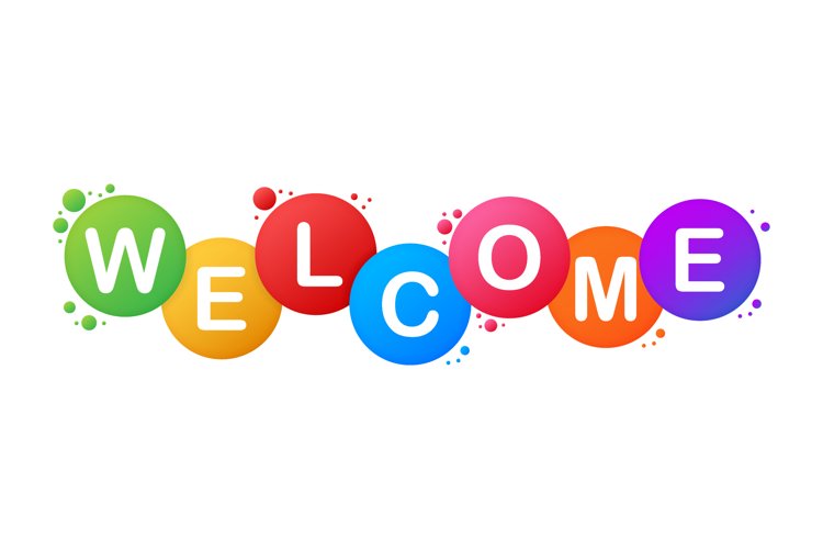 Download The Word Welcome Vector Banner With The Text Colored 973439 Icons Design Bundles