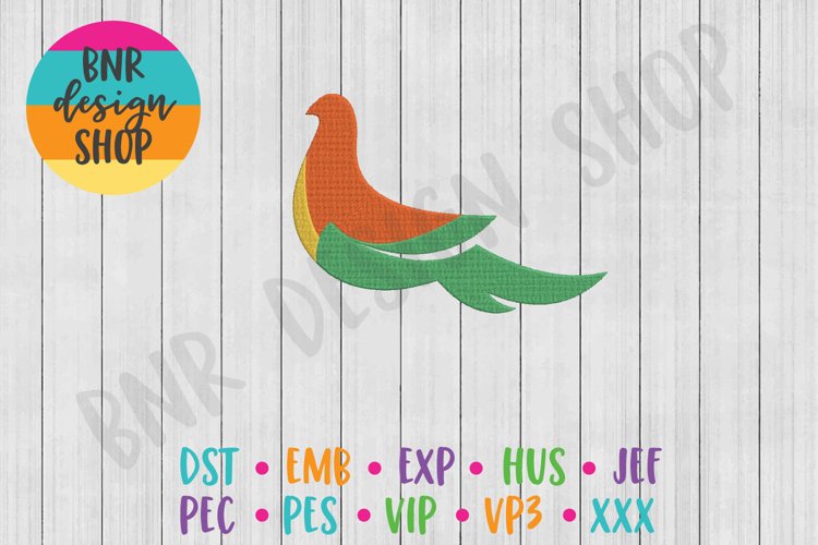 Bird Machine Embroidery Design example image 1