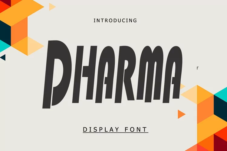 Dharma - Striking Bold Display Font