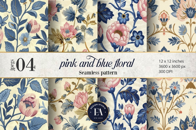 Blue Flowers Clipart Image 17