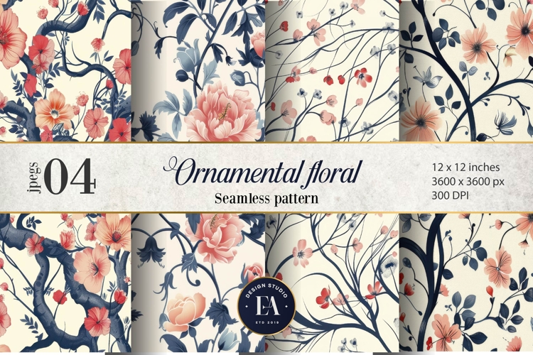 Floral Seamless Pattern Image 4