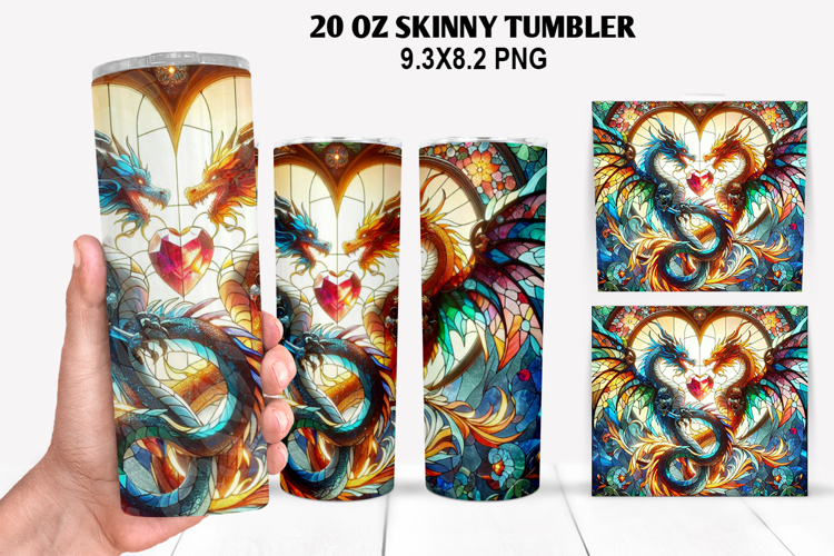 Skinny Tumbler 20oz Wrap Design, Valentine Tumbler PNG