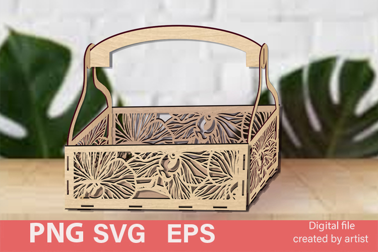 Decorative box EPS SVG PNG, boho flower box EPS SVG PNG, SVG