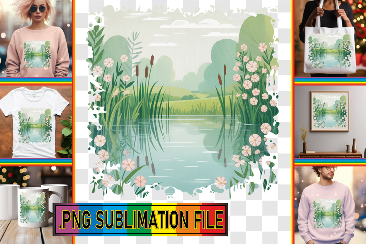 Playful TOTE BAG Gift PNG, Spring