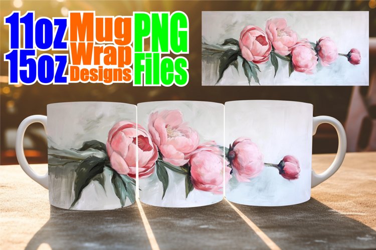 Springtime Splendor Cup: Sublimated Floral Charm 15oz example image 1