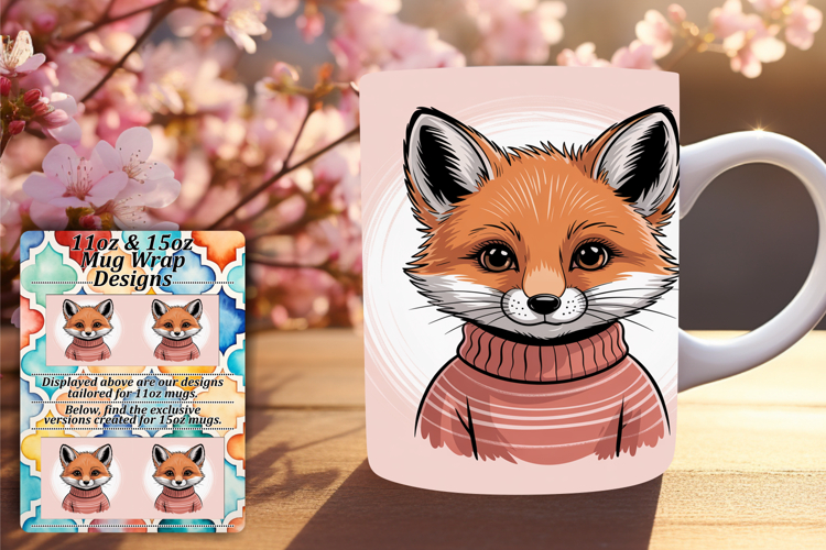ARTISTIC PNG for 11oz Mug Wrap , Valenines Animals