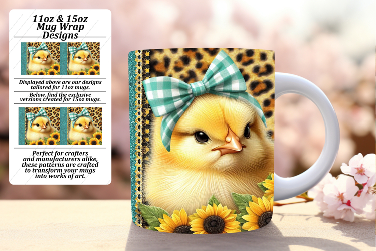 Dynamic 11oz Mug Wrap Png Template , Cute Animals