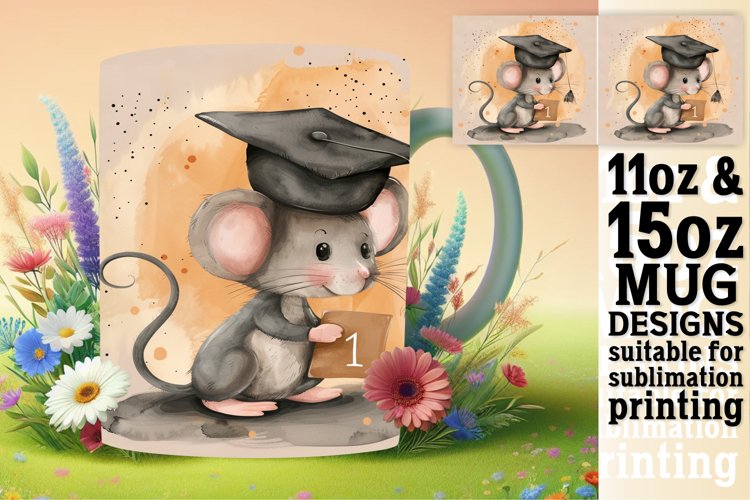 Joyful Wildlife Graduation Mug Design 11oz