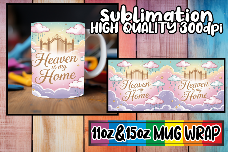 Graceful days sublimation mug wrap, Christian