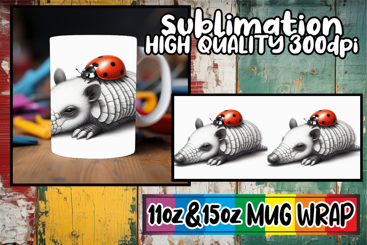 Radiant love 11oz 15oz sublimation wrap, Cute Animals