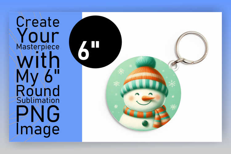 Lovely Round Design for Car Coasters , Snowman