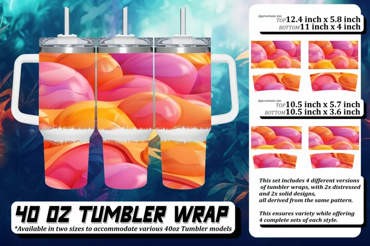 Abstract Inflated Pattern Wrap