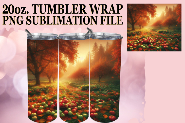 Sublimation Wonders 20oz tumbler wrap, Autumn