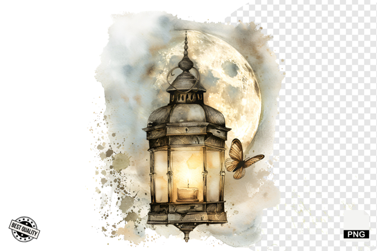 Watercolor Gothic Halloween Clipart