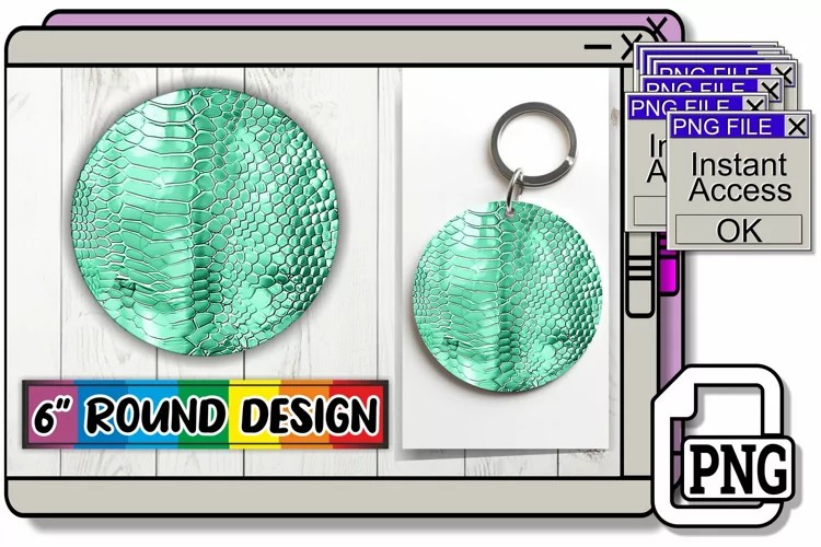 Puff Quilted Effect Round Circle Sublimation