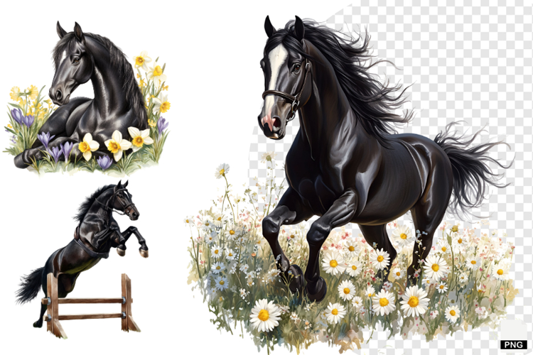 Watercolor Horse PNG