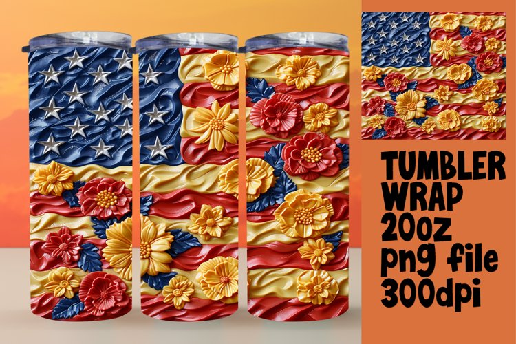 American Flag Sublimation Image 5