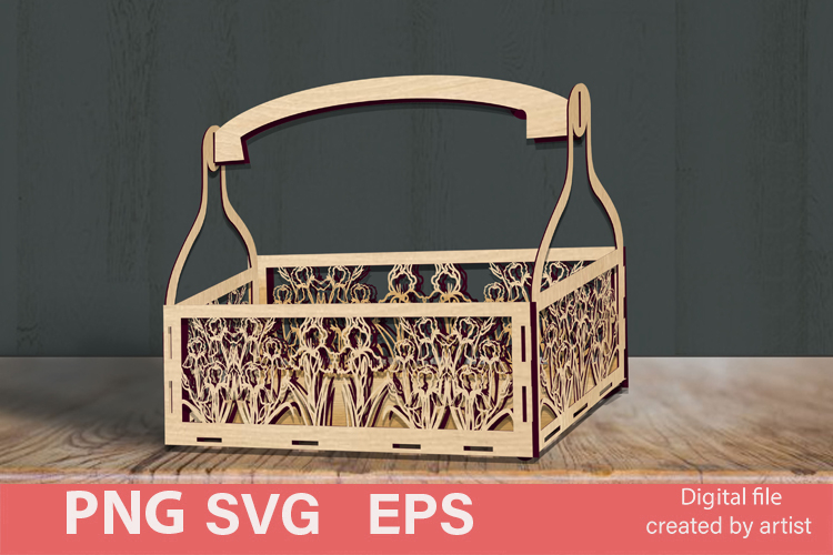 Decorative box EPS SVG PNG, boho flower box EPS SVG PNG,