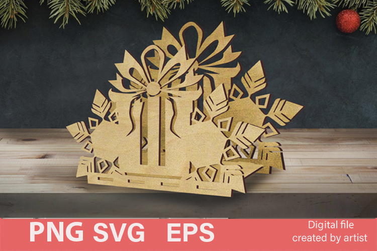 Christmas decoration svg, Christmas napkin holder svg, home