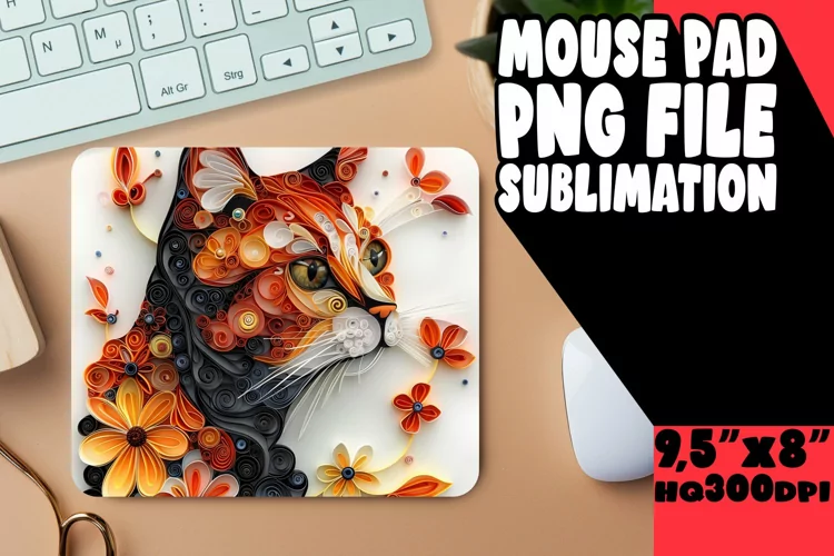 Feline Finesse 3D Mouse Pad - Cat Lover