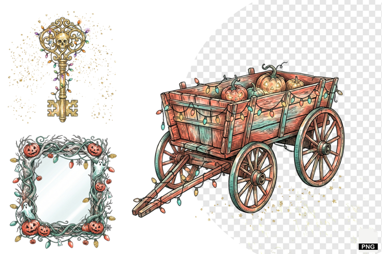 Pastel Halloween Clipart