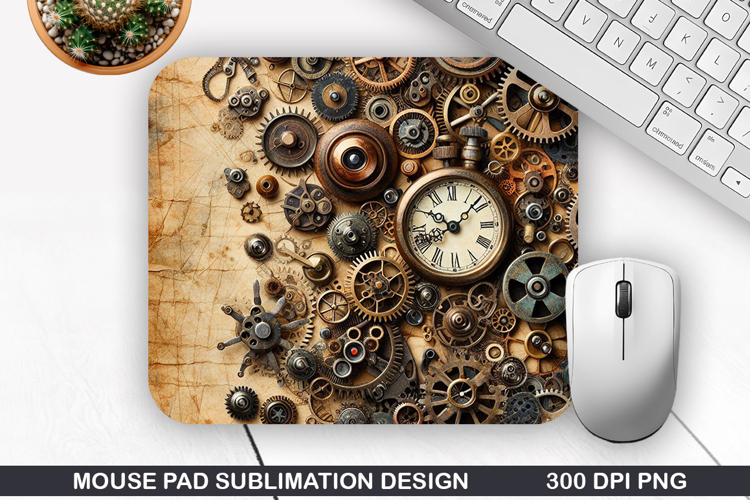 Vintage Mouse Pad Sublimation PNG Design - Mouse Pad PNG
