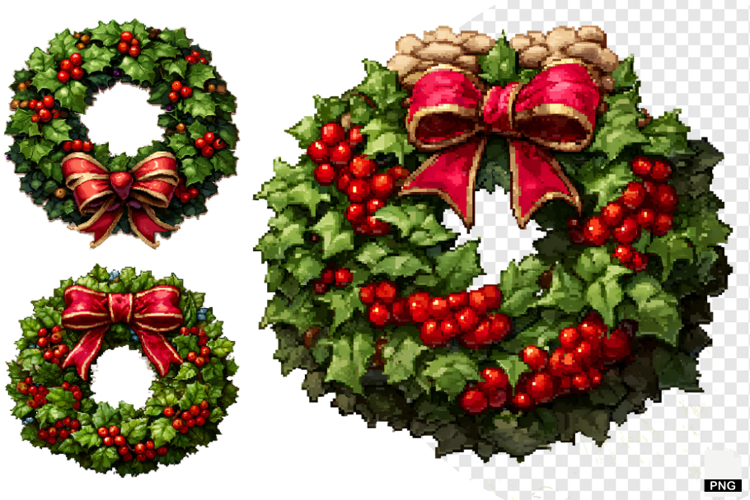 Pixel Art Christmas Clipart