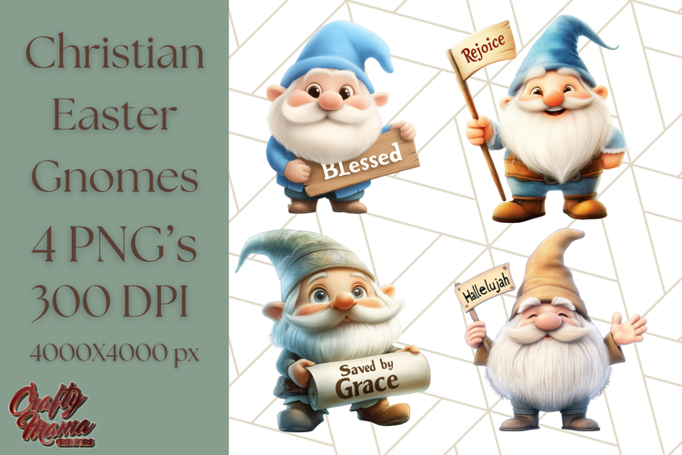 Easter Christian Gnome PNG, Religious Spring Sublimation