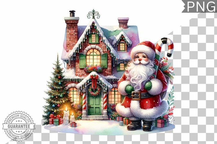 Christmas Santa Sublimation - Clipart PNG Design