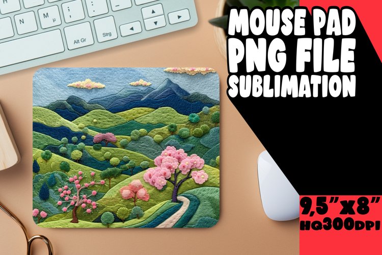 Inviting 3D Summer Mouse Pad