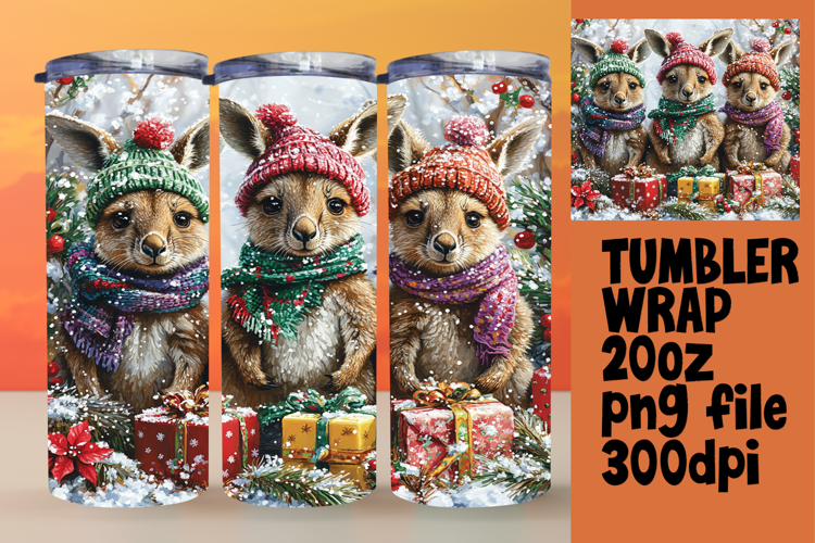 BEAUTY 20oz Tumbler PNG Wrap , Cute Xmas