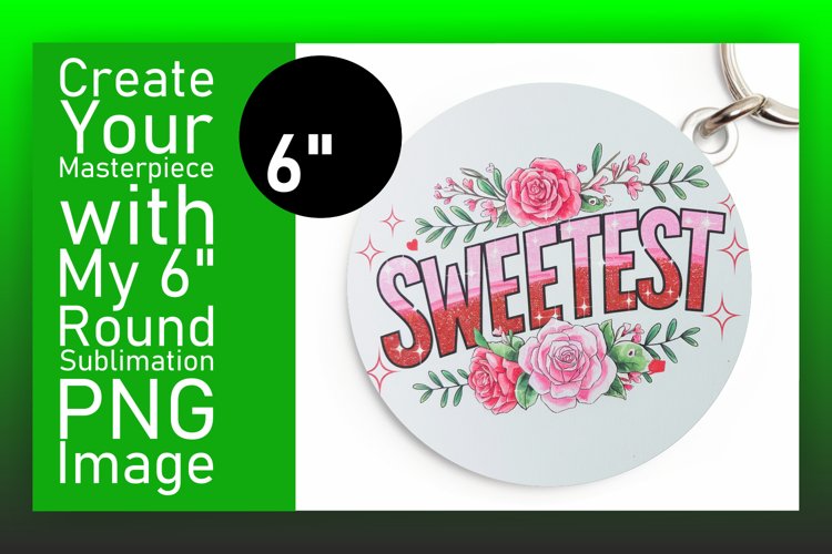Charming Round Design Keychain PNG , Valentines