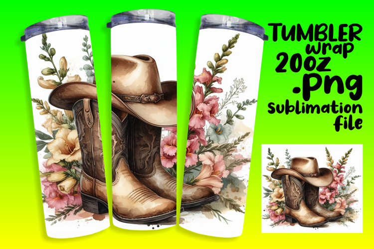 GRACEFUL 20oz Tumbler Wrap for DIY , Western