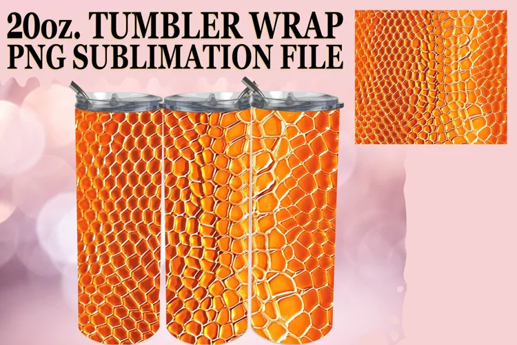 Puff Pattern Effect Tumbler Sublimation