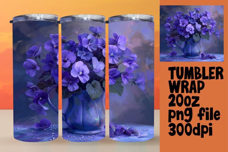 Floral Symphony Tumbler Design: Springtime Serenade